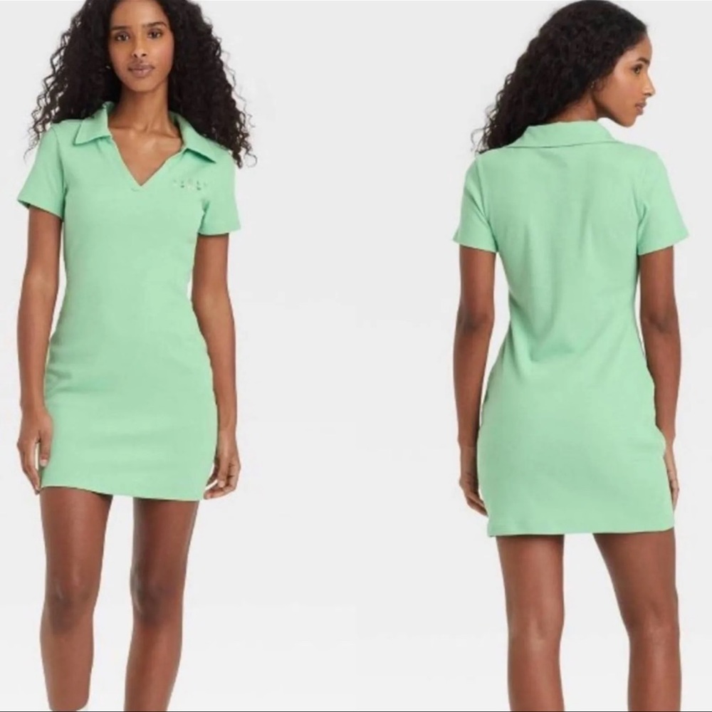 NWT  Zoe + Liv St Patrick’s Day Lucky Icons Polo Dress Jade (Women’s Size Small)